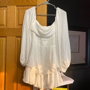 Never worn hello molly romper - bridal